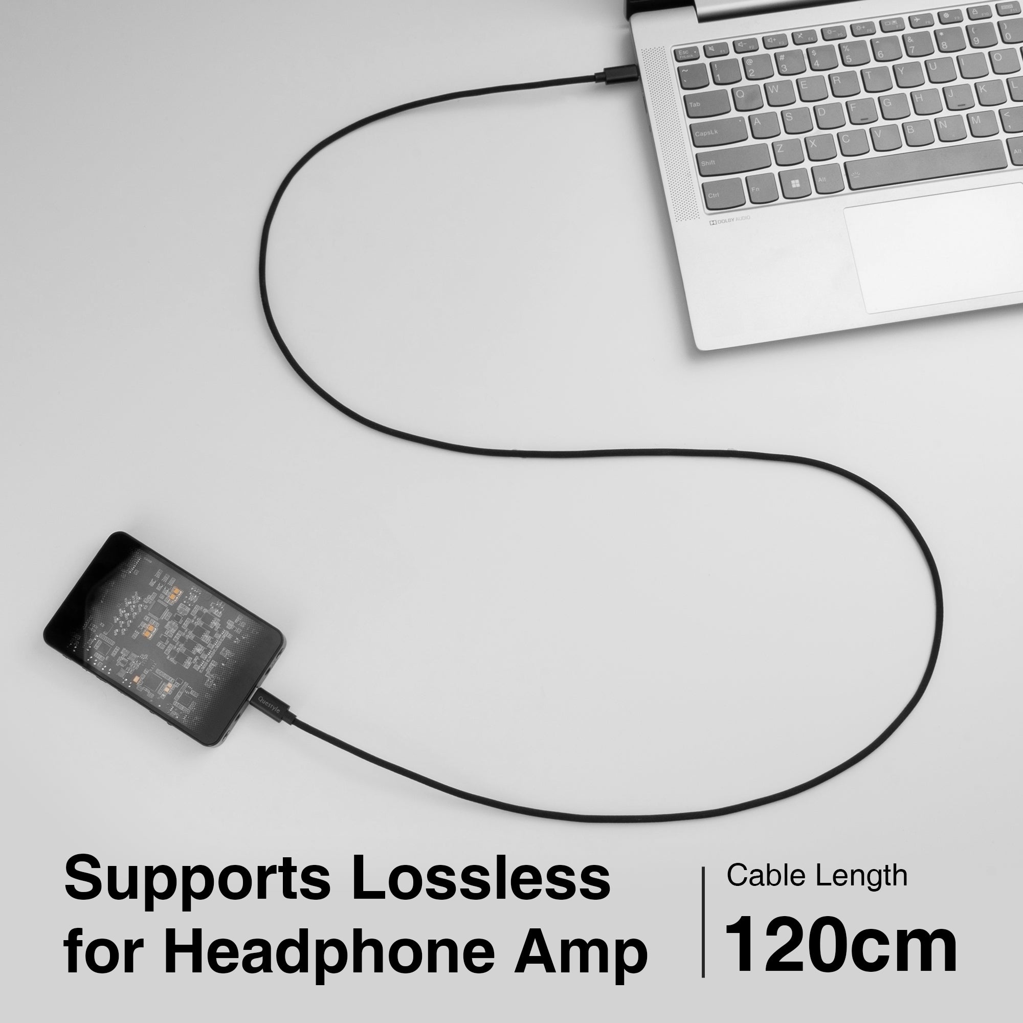 Type-C to Type-C  Lossless Transfer Audio OTG Adapter Cable