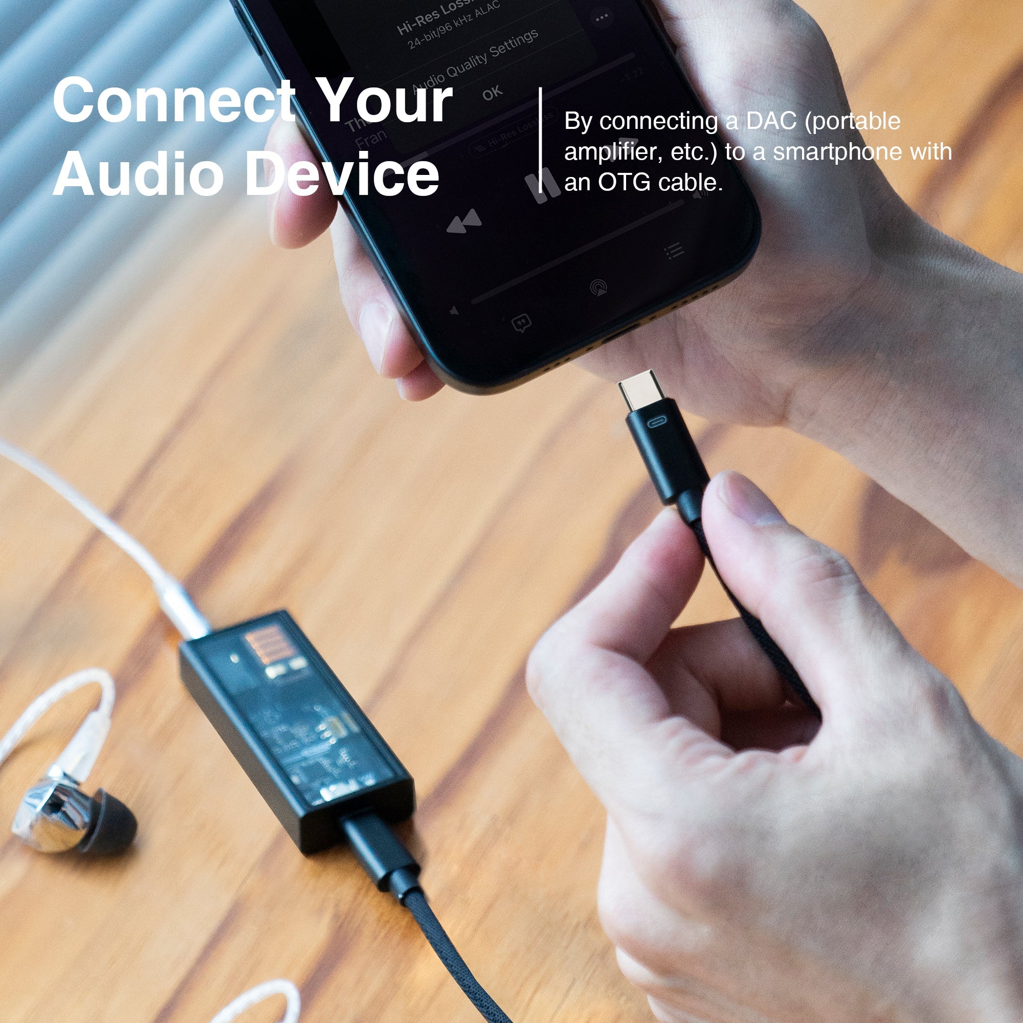 Type-C to Type-C  Lossless Transfer Audio OTG Adapter Cable